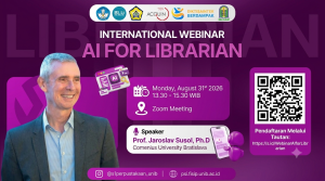 Prodi Perpustakaan dan Sains Informasi Selenggarakan Webinar Internasional tentang AI untuk Pustakawan