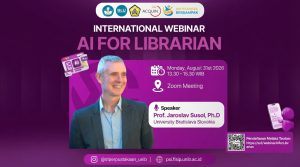 Prodi Perpustakaan dan Sains Informasi Selenggarakan Webinar Internasional tentang AI untuk Pustakawan