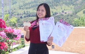 Selamat atas Prestasi Mahasiswi Prodi Perpustakaan dan Sains Informasi sebagai Peraih Gold Medal SICC